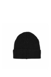Black cashmere beanie hat -  | Wise