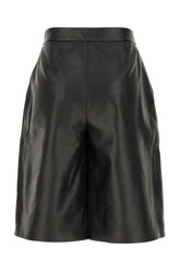 Bermuda in pelle nera -  | Wise