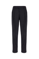 Midnight blue stretch wool pants -  | Wise