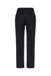 Midnight blue stretch wool pants -  | Wise