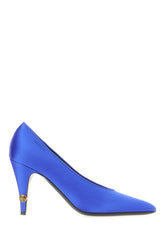 Electric blue satin pumps -  | Wise