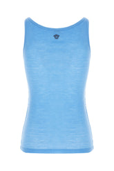 Cerulean blue wool tank top -  | Wise