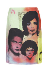 Printed silk skirt -  | Wise