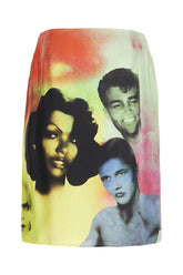 Printed silk skirt -  | Wise