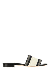 Slippers multicolor in pelle e tessuto -  | Wise