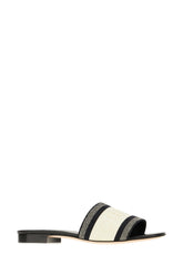 Slippers multicolor in pelle e tessuto -  | Wise