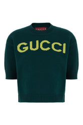 Maglione in lana verde bottiglia -  | Wise