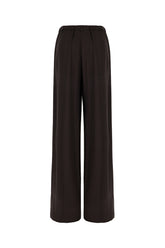 Pantalone in seta cioccolato -  | Wise