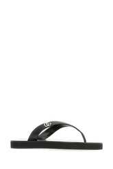 Sandali infradito in nappa nera -  | Wise