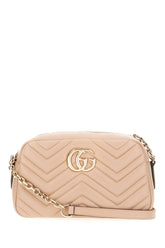 Borsa a tracolla GG Marmont in nappa rosa cipria -  | Wise