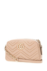 Borsa a tracolla GG Marmont in nappa rosa cipria -  | Wise