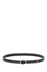 Black leather belt -  | Wise