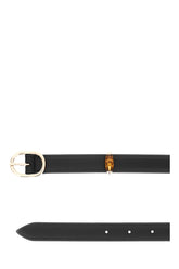Black leather belt -  | Wise