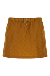 Brown nylon mini skirt -  | Wise