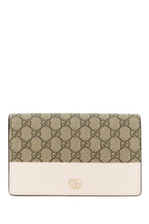 Clutch GG Marmont in pelle e tessuto GG -  | Wise