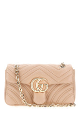 Borsa a spalla GG Marmont piccola in nappa rosa -  | Wise