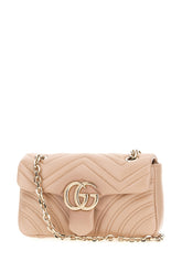 Borsa a spalla GG Marmont piccola in nappa rosa -  | Wise