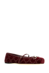 Tiziano red velvet ballerinas -  | Wise