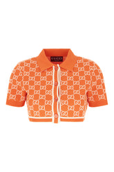 Embroidered cotton crop cardigan -  | Wise