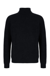 Midnight blue wool blend sweater -  | Wise
