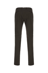Dark grey stretch cotton blend pants -  | Wise
