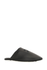 Black leather slippers -  | Wise