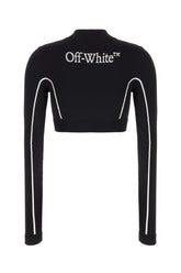 Black stretch nylon top -  | Wise