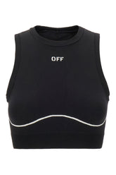 Top in nylon stretch nero -  | Wise