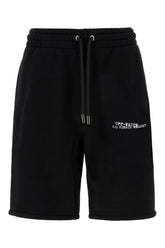 Black cotton bermuda shorts -  | Wise