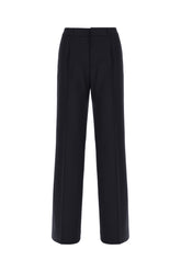 Pantalone in lana stretch blu notte -  | Wise