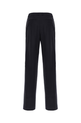 Pantalone in lana stretch blu notte -  | Wise