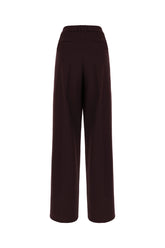Pantalone in lana stretch melanzana -  | Wise