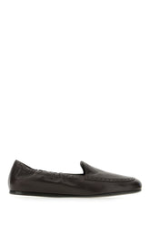 Dark brown leather loafers -  | Wise