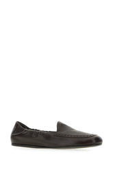 Dark brown leather loafers -  | Wise