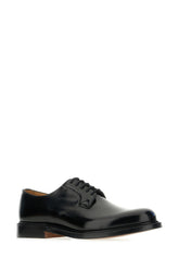 Black leather Shannon lace-up shoes -  | Wise