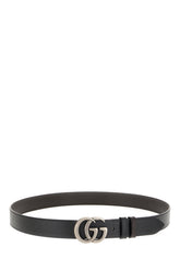 Black leather reversible belt -  | Wise
