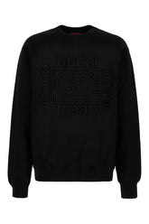 Black cotton sweatshirt -  | Wise