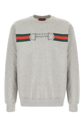 Melange grey cotton sweatshirt -  | Wise