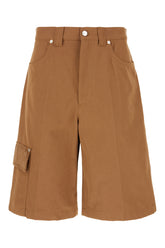 Brown cotton bermuda shorts -  | Wise
