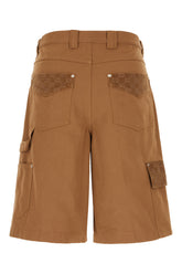 Brown cotton bermuda shorts -  | Wise