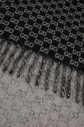 Embroidered wool blend scarf -  | Wise