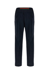 Navy blue tech panama pants -  | Wise