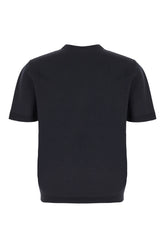 Midnight blue silk and cotton sweater -  | Wise