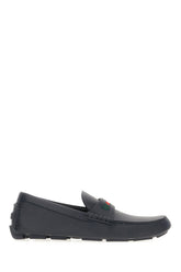 Midnight blue leather Driver loafers -  | Wise