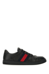 Black nappa leather Screener sneakers -  | Wise