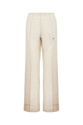 Pantalone in lino cappuccino -  | Wise