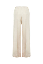 Pantalone in lino cappuccino -  | Wise