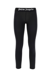 Black stretch nylon blend leggings -  | Wise