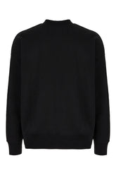 Black stretch cotton sweatshirt -  | Wise