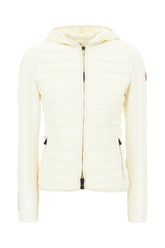 Cardigan in misto poliestere stretch avorio -  | Wise